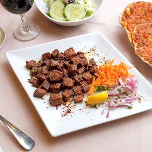 Calf's Fried Liver (Arnavut Cigeri) - Traditional Turkish dish at Pita House Long Island - $17.95