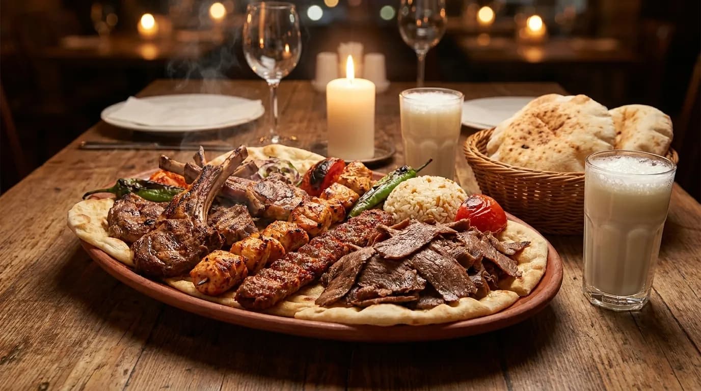 Fresh US Anatolian Special mixed grill - the best kebab combo on Long Island at Pita House